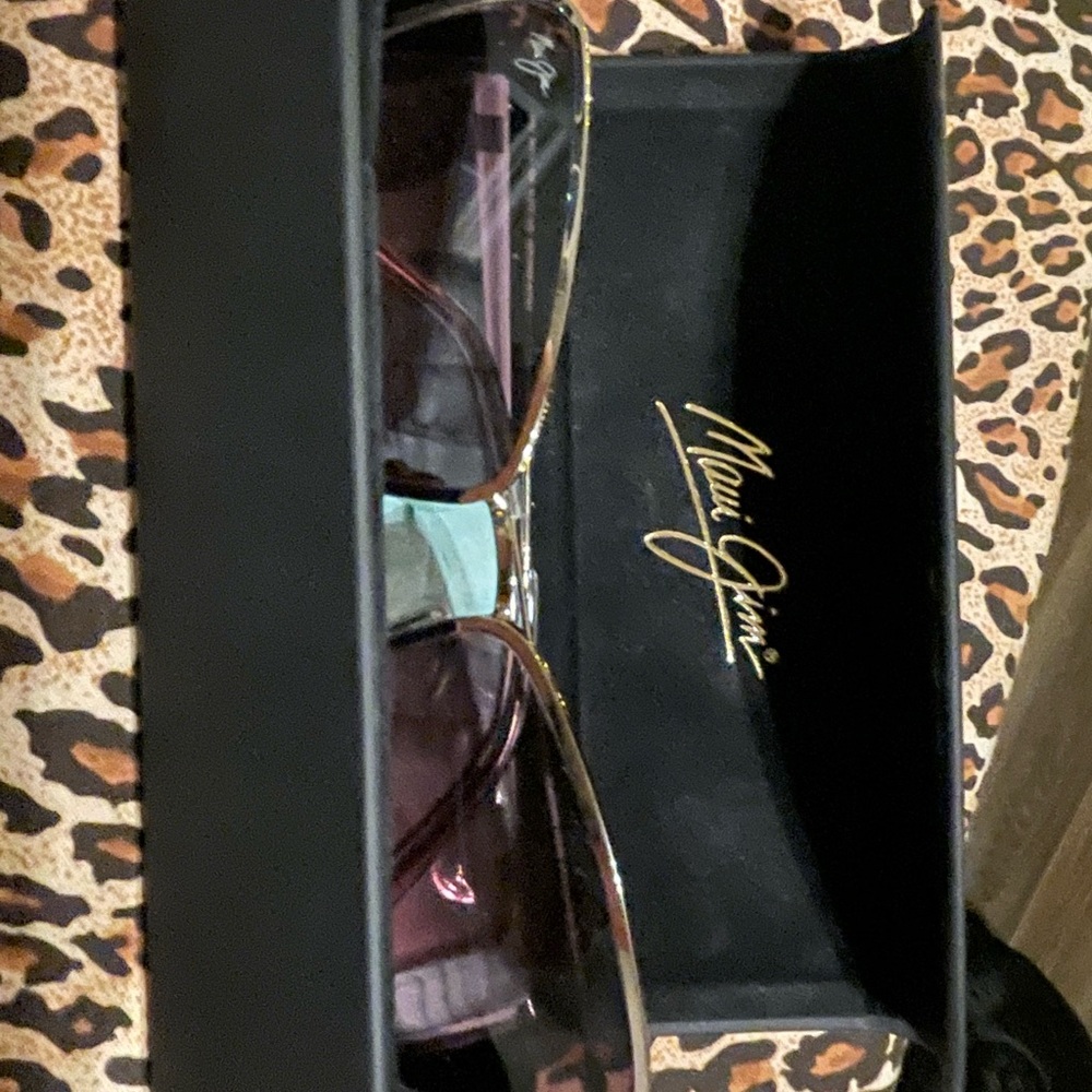 Maui Jim Sunglasses with Black and Gold Frame